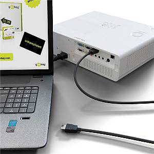 GOOBAY καλώδιο HDMI 58443 με Ethernet, 4K/30Hz, 10.2Gbps, 5m, μαύρο 58443