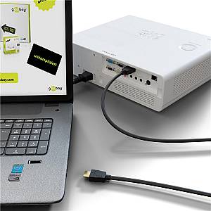 GOOBAY καλώδιο HDMI 2.0 60620 με Ethernet, 4K/60Hz, 18 Gbps, 1m, μαύρο 60620