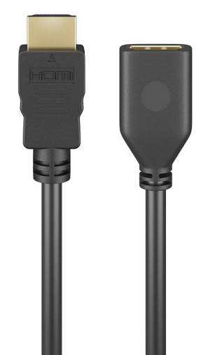 GOOBAY καλώδιο προέκτασης HDMI 61309 Ethernet, 4K/60Hz 18Gbps, 2m, μαύρο 61309