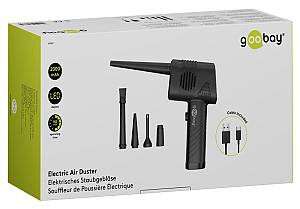 GOOBAY ηλεκτρικό air duster 61667, LED οθόνη, 46.8W, 2000mAh, μαύρο 61667