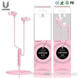 UIISII - Handsfree U3 Round cable PINK