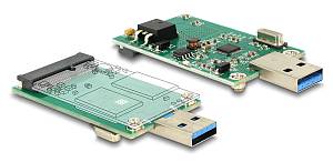 DELOCK αντάπτορας USB σε mSATA 62681, 5Gbps 62681
