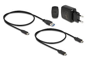 DELOCK docking station για M.2 NVMe SSD 64177, 2 θέσεων, 10Gbps, clone function, μαύρο 64177