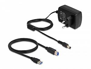 DELOCK docking station για 2.5 ή 3.5 SATA HDD/SSD 64187, 2 θέσεων, 5Gbps, clone/erase function, μαύρο 64187
