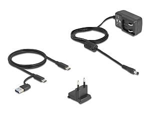 DELOCK docking station για M.2 NVMe/SATA ή 2.5/3.5 SSD/HDD 64280, 10Gbps, μαύρο 64280