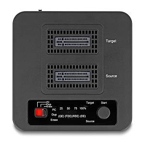 DELOCK docking station για M.2 NVMe SSD 64300, 2 θέσεων, 20Gbps, clone/erase function, μαύρο 64300