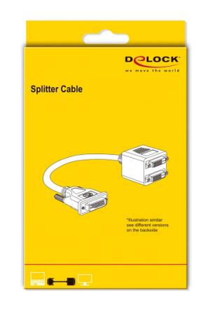 DELOCK HDMI splitter 65226 με Ethernet, 2 σε 1, 1080p, μαύρο 65226