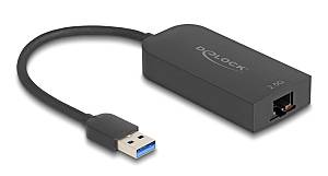 DELOCK αντάπτορας δικτύου 66045, USB, 2.5Gbps Ethernet, μαύρος 66045