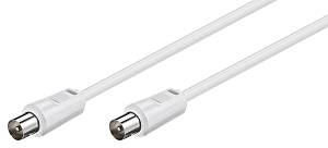 GOOBAY καλώδιο κεραίας αρσενικό 68145, <70dB, CCS, 1.5m, λευκό 68145
