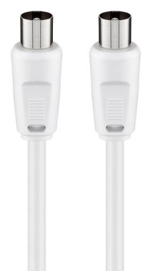 GOOBAY καλώδιο κεραίας αρσενικό 68145, <70dB, CCS, 1.5m, λευκό 68145