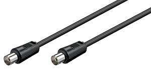 GOOBAY καλώδιο κεραίας αρσενικό 68146, <70dB, CCS, 1.5m, μαύρο 68146