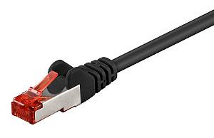 GOOBAY καλώδιο δικτύου 68698, CAT 6 S/FTP, copper, 250MHz, 3m, μαύρο 68698