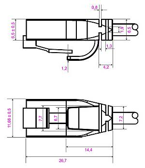 GOOBAY καλώδιο δικτύου 71546, CAT 6 U/UTP, slim, copper, 250MHz, 0.25m, γκρι 71546