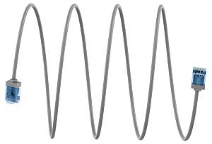 GOOBAY καλώδιο δικτύου 74226, CAT 6A U/UTP, ultra slim, copper, 500MHz, 7.5m, γκρι 74226