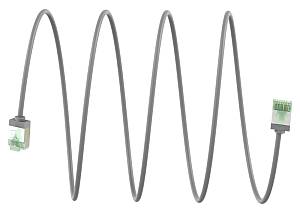 GOOBAY καλώδιο δικτύου 74346, CAT 8.1 U/FTP, ultra slim, copper, 40Gbps, 1m, γκρι 74346