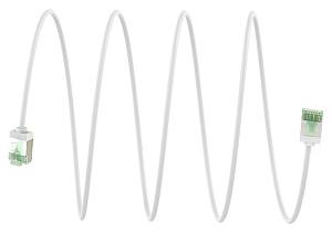GOOBAY καλώδιο δικτύου 74361, CAT 8.1 U/FTP, ultra slim, copper, 40Gbps, 2m, λευκό 74361