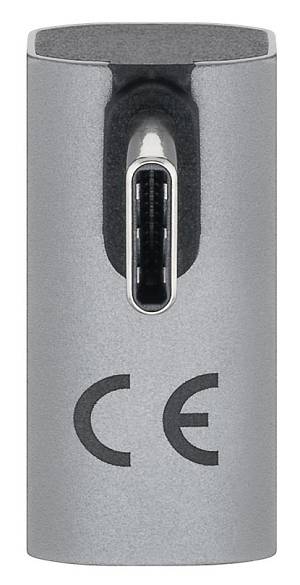 GOOBAY αντάπτορας USB-C 74443, γωνιακός 90°, USB4, 240W, 40Gbps, 8K, γκρι 74443