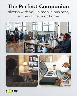 GOOBAY USB hub 76563, 4x θυρών, USB 3.2, 5Gbps, USB-C σύνδεση, γκρι 76563