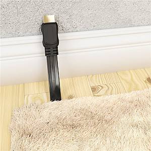 GOOBAY καλώδιο HDMI 77135 με Ethernet, flat, 8K/60Hz, 48 Gbps, 2m, μαύρο 77135