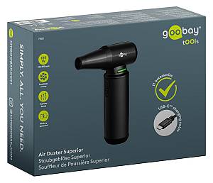 GOOBAY ηλεκτρικό air duster 77831 με φακό, 180W, 6000mAh, μαύρο 77831