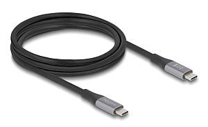 DELOCK καλώδιο USB-C 81192, 240W, 40 Gbps, 8K, 2m, E-Marker, μαύρο 81192