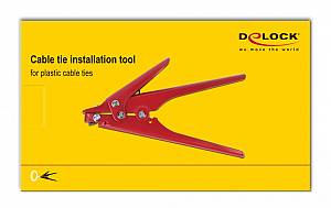 DELOCK πένσα δεματικών καλωδίων 86773, έως 9.5 x 2.3mm, μεταλλική 86773