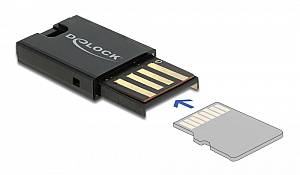 DELOCK USB card reader 91603 για κάρτες μνήμης micro SD, μαύρο 91603