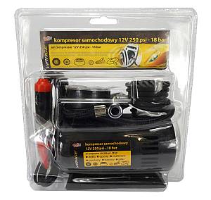 MOJE AUTO συμπιεστής αέρος αυτοκινήτου 93-015 με μανόμετρο, 12V, 250PSI 93-015