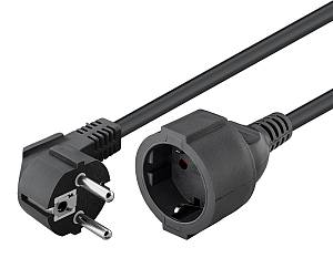 GOOBAY μπαλαντέζα προέκταση ρεύματος 93094, schuko, 3x 1.5mm², 5m, μαύρη 93094