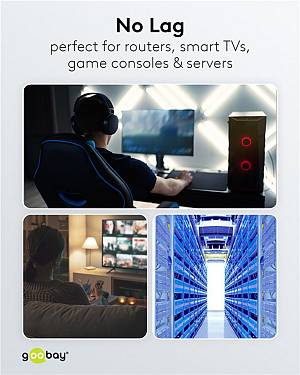 GOOBAY καλώδιο δικτύου 93210, CAT 6 S/FTP, copper, 250MHz, 0.25m, κίτρινο 93210