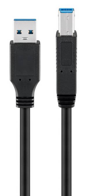 GOOBAY καλώδιο USB 3.0 σε USB Type B 95721, 0.25m, 5Gbps, μαύρο 95721