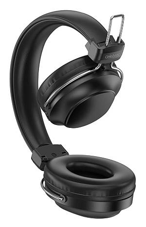 CELEBRAT headphones A36, ασύρματα & ενσύρματα, micro SD, 40mm, 250mAh, μαύρα A36-BK
