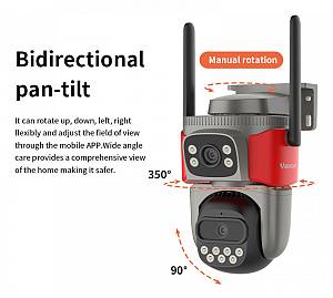 VSTARCAM smart κάμερα AF621DR, dual lens, αναγνώριση φωτιάς & καπνού, 2MP, WiFi, SD, PTZ, IP66 AF621DR