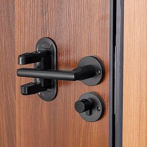 Ασφάλεια πορτών & ντουλαπιών AG442E, 5x12cm, μαύρη AG442E