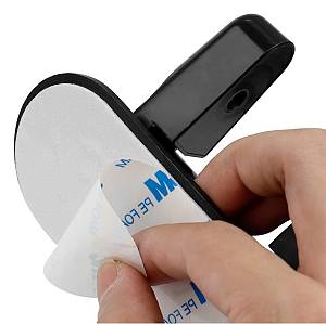 Ασφάλεια πορτών & ντουλαπιών AG442E, 5x12cm, μαύρη AG442E