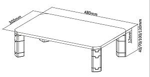 BRATECK επιτραπέζια βάση οθόνης/laptop AMS-6, 17-32, έως 20kg AMS-6