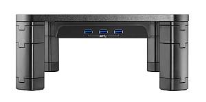 BRATECK επιτραπέζια βάση AMS-7 για οθόνη 17-32, 3x USB 3.0, 20kg AMS-7