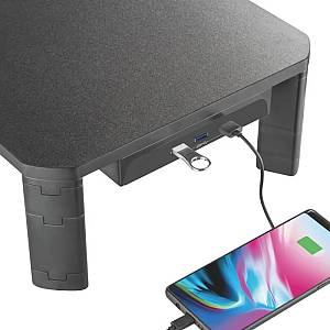 BRATECK επιτραπέζια βάση AMS-7 για οθόνη 17-32, 3x USB 3.0, 20kg AMS-7