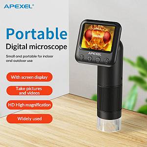 APEXEL ψηφιακό μικροσκόπιο APL-MS008, 400x-800x, LED, 720p/2MP APL-MS008
