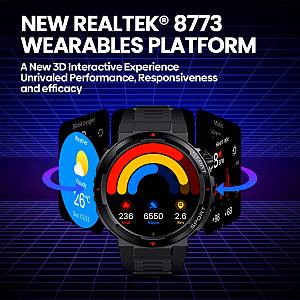 ZEBLAZE smartwatch Ares 3 Plus, heart rate, 1.43 AMOLED, IP68, μαύρο ARES3PLUS-BK
