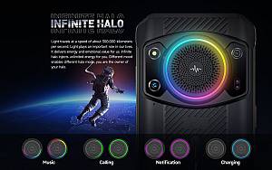 ULEFONE smartphone Armor 21 με ηχείο 3.5W, 6.58, 8/256GB, 9600mAh, IP68/IP69K, μαύρο ARMOR-21-BK