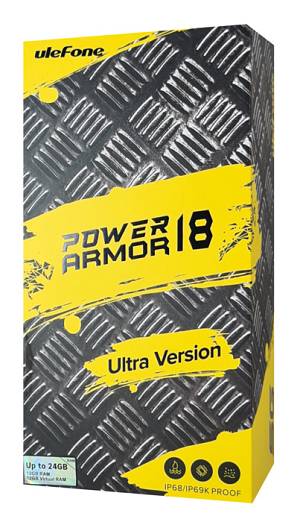 ULEFONE smartphone Power Armor 18T Ultra, 6.58, 12/512GB, 5G, 9600mAh, IP68/IP69K, μαύρο ARMOR18TU-BK