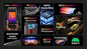 ULEFONE smartphone Power Armor 18T Ultra, 6.58, 12/512GB, 5G, 9600mAh, IP68/IP69K, μαύρο ARMOR18TU-BK