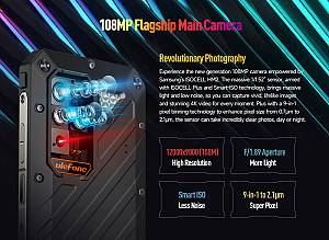 ULEFONE smartphone Power Armor 18T Ultra, 6.58, 12/512GB, 5G, 9600mAh, IP68/IP69K, μαύρο ARMOR18TU-BK