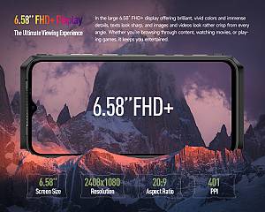 ULEFONE smartphone Power Armor 18T Ultra, 6.58, 12/512GB, 5G, 9600mAh, IP68/IP69K, μαύρο ARMOR18TU-BK