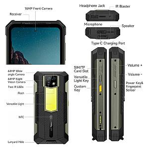 ULEFONE smartphone Armor 24, 6.78, 12/256GB, 22000mAh, IP68/IP69K, μαύρο ARMOR24-BK