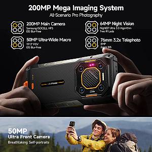ULEFONE smartphone Armor 26 Ultra Walkie-Talkie, 6.78, 12/512GB, 5G, 15600mAh, IP68/IP69K, μαύρο ARMOR26ULTRAWT-BK