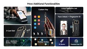 ULEFONE smartphone Armor 27T Pro, 6.78, 12/256GB, 5G, 10600mAh, IP68/IP69K, μαύρο ARMOR27TPRO-BK