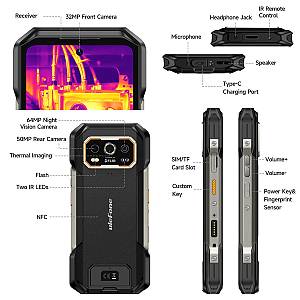ULEFONE smartphone Armor 27T Pro, 6.78, 12/256GB, 5G, 10600mAh, IP68/IP69K, μαύρο ARMOR27TPRO-BK