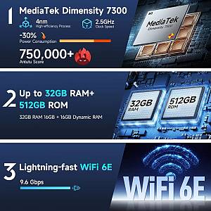 ULEFONE smartphone Armor 28 Pro, 6.67 & 1.04, 16/512GB, 5G, 10600mAh, IP68/IP69K/MIL-STD-810H, μαύρο ARMOR28PRO-BK